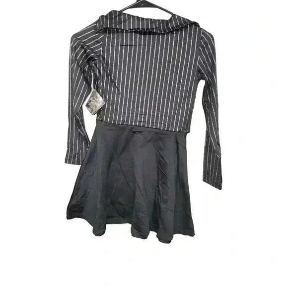 Nightmare Before Christmas Jack Dress Girls M 7/8 Sequins Flip Costume Unique - Picture 3 of 3